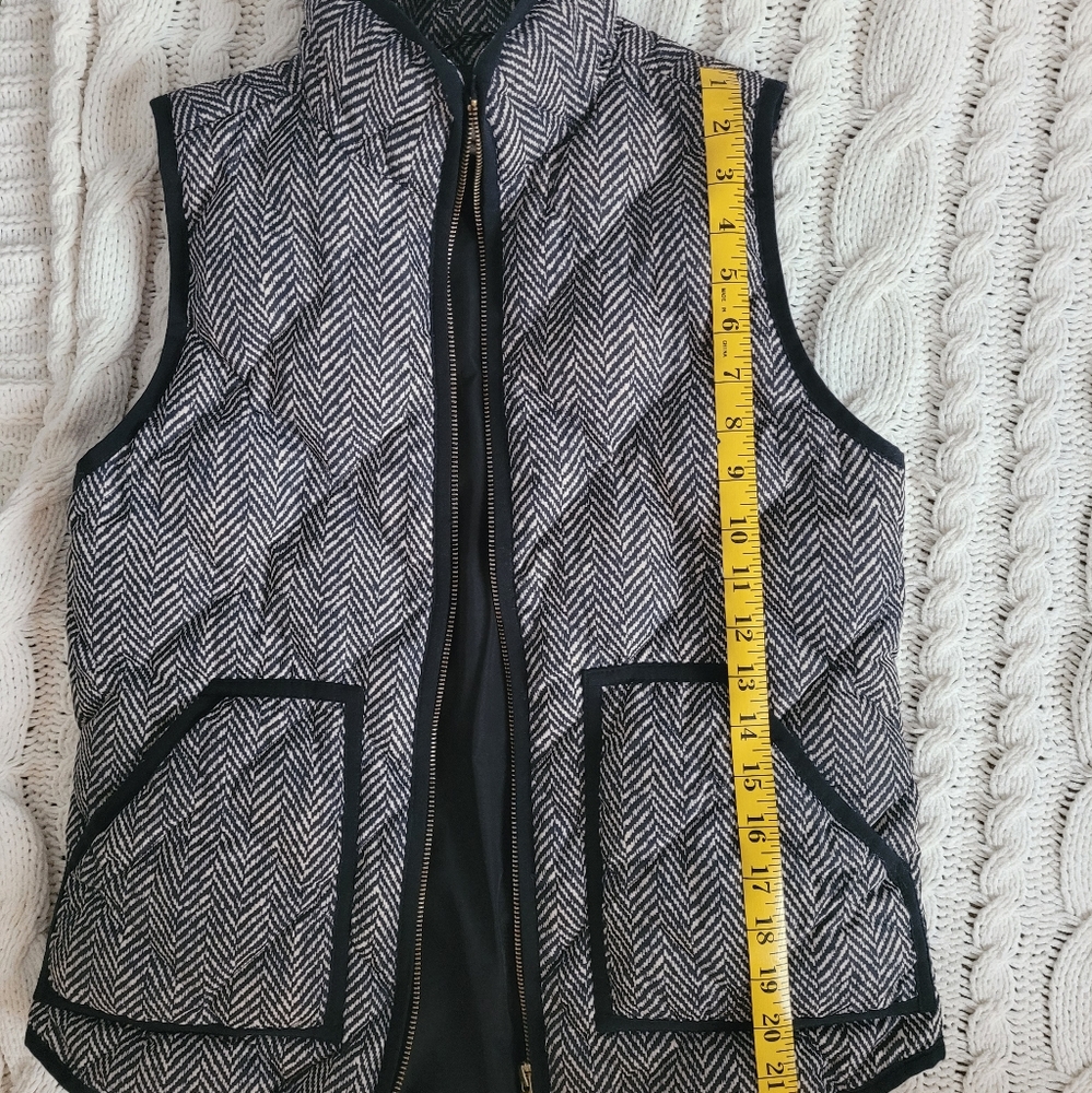 JCrew herringbone vest